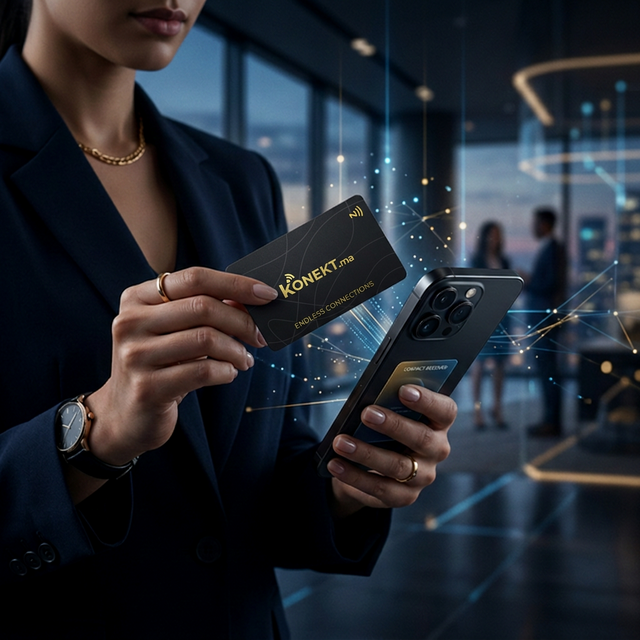 Carte de Visite NFC avec effet Uv Varnish